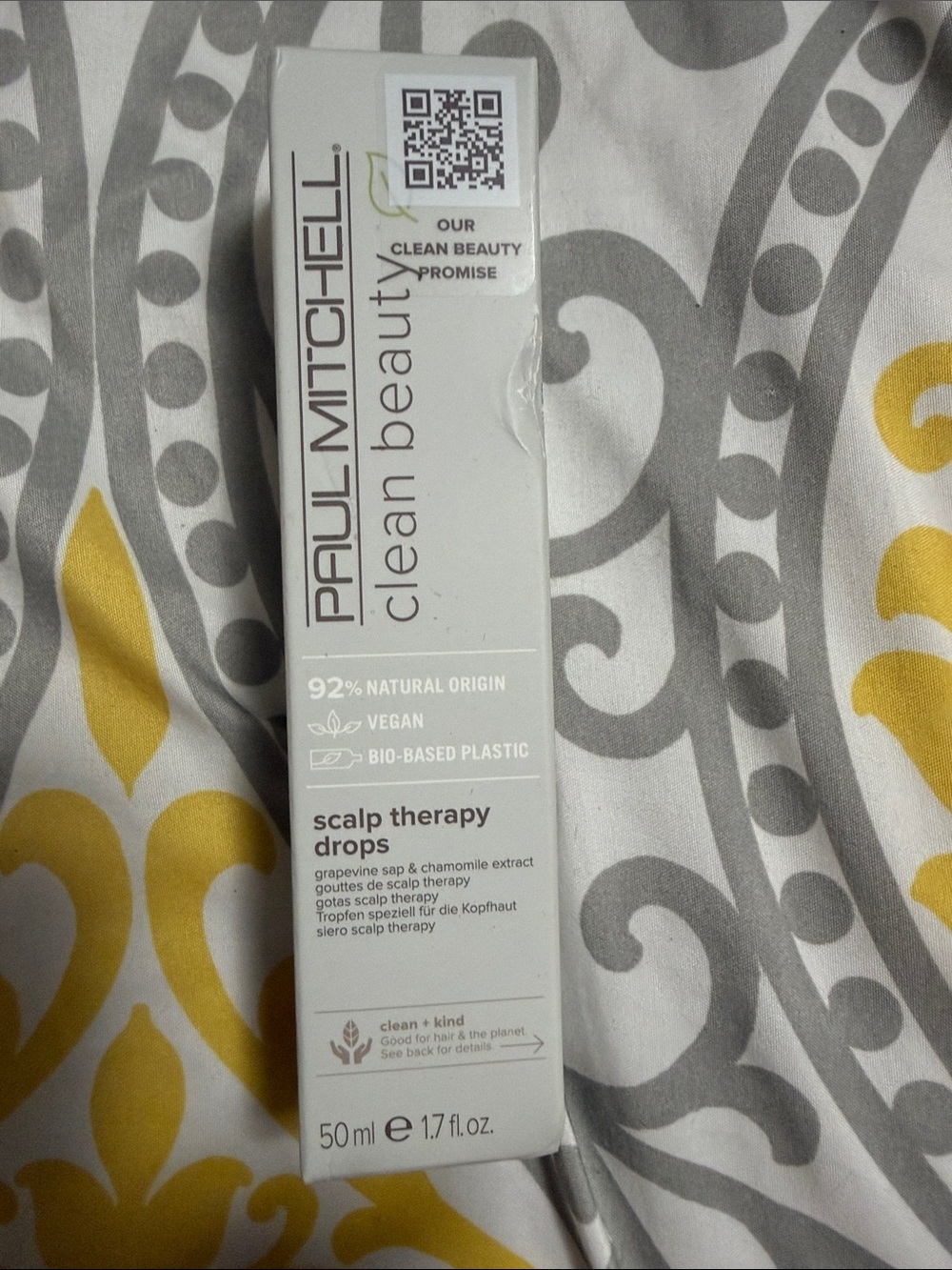 Paul Mitchell Clean Beauty Scalp Therapy Drops - White, Gray, Yellow